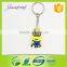 Wholeale factory price OEM design pvc rubber keychain
