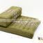 Green Meditation cushion / Yoga cushion kapok 100% cotton 100%