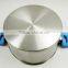 high-end design stainless steel casserole hot pot T-type lid and silicone paint bakelite handles