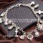 Wholesale High Quality Silver Plated bracelets for women 13 pendants charm jewelry