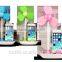 Universal OEM LOGO Super Sound-Off Electric Phone Holder Desk USB Fan Promotion