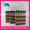 star and strpes printing kraft paper bag with twist handle