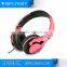 Fashion gift wired portable headset with package for brand promotion