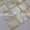 Natural color chinese freshwater shell mosaic tile mounted on mesh,wall tile