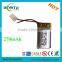 Good selling 3.7v 270mah li polymer battery for mini mp3 player