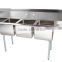 3 Three Bowl Commercial Stainless Steel Compartment Sink