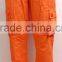 mens orange cargo pants with side pockets