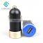 Colorful USB Car Charger With 2 USB For Smartphones Pad Laptop