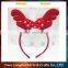 2016 Wholesale warm party baby girl headband christmas red reindeer headband