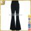 Latest Design high waist lace flared pants, young woman flared pants