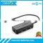 USB3.1 Type C male to 10/100 lan , 3x USB2.0 port adpater usb c type connector