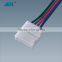 ABI 10mm Solderless 4-Wire Connector Clip for 5050 RGB LED Strip Light Power