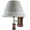 Contracted fabric shade and wooden bese business single lamp wall sconce lamp