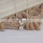 2015 Wholesale hanging crystal charm silver handmade anklet
