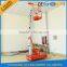 Small working platform double sided step ladder hydraulic lift
