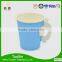 8oz Plastic paper coffee cups and lids with top design