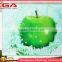 wholesale glass plate apple,banana square glass printed plate