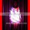 Luminous Stage Show Clothes / Light Up White & Silver Lace Dress with Veil