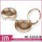 Luxury shiny round cosmetic empty eyeshadow case