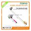 2016 selfie stick cable with 26-95cm length