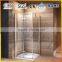 Pivot and folding glass door square shape high quality tempered glass shower enclosure EX-417