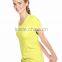 Women's active wear plain fitted blank t shirt slim fit t -shirt