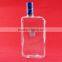 Custom embossed glass bottle unusual glass bottles heterogenic glass bottles