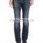 DARK WASH REGULAR FIT STRAIGHT LEG COTTON JEANS FOR MEN