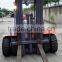 4000kg hydraulic diesel forklift, 3 stage 5m mast, with double front tires, with Japanese Mitsubishi S4S engine