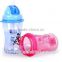 cute kids water bottles /420ml plastic strapping bottles