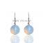 Eco-friendly Alloy Stone Earring Jewelry Ball Pendants Clear Opal Dangle Earrings