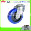 80mm-200mm Stainless steel elastic rubber caster wheel with nylon center