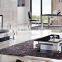 End Table Design Stainless Steel Metal Frame and Marble Top, Living Room Decoration