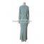 2016 New style special style elegant lace long sleeve muslim evening dress