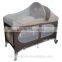Square portalbe baby play yard bed with mosquito net