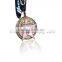metal wall art 5k run medal with flag ribbonl