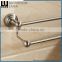 No.13125 China Supplier Modern Bathroom Stainless Steel Brush Nicked Wall-Mounted Double Towel Bars