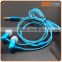 new products 2016 fluorescence earphone for apple metal earbuds glowing headphone for laptop computer