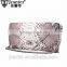 2016 Lastest designer python snake skin evening hand bag/shoulder bag,fashion envelop clutch bag