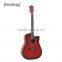 Red Sunburst Linden acoustic guitar