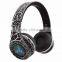 Headband Style with LED Scroller wireless bluetooth v4.0 the headset shenzhen with TF slot and FM