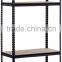 Black Steel Heavy Duty 5-Shelf Shelving Unit