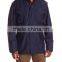 Custom made 50% cotton 50% nylon plain italy M65 Men navy blue hoodie fieded jacket