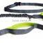 Hands Free Dog Leash for Running, Walking, Hiking, Durable Dual-Handle Bungee Leash, Reflective Stitching, 4-Foot Long