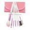 Beauty Red free makeup brush set 6pcs High quality cosmetic brush with red pouch