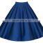 Bonvatt Women Lady Skirt Pleated Retro High Waist Skirt