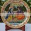 Indian Marble Thali Plate Krishna Handicraft Religious Gift Decor God Puja Miniature Painting wedding Return Gift