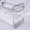 kitchen P shape iron 2 tier dishs rack