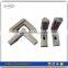Customized aluminum die casting parts of right angle built-in fittings