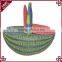 Unique Watermelon Style Plastic Wicker Woven Picnic Basket for Sale